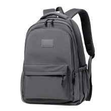 Rucsac casual pentru femei și bărbați, compartiment ușor pentru cărți și buzunar frontal cu fermoar, rucsac pentru studenți, gri