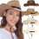 Ψάθινο Καπέλο Cowboy για Άνδρες Γυναικεία Καπέλο Παραλίας με Πλατύ Γείσο Καπέλο Panama 1