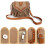 Γυναικεία τσάντα ώμου Boho με vintage τσαντάκι Hobo, σουέτ με κρόσσια, μποέμικη τσάντα 4