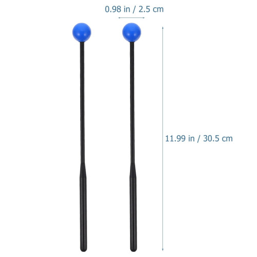 Marimba Mallets Plastic Rubber 2 Pairs 1