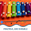 Marimba Mallets Plastic Rubber 2 Pairs 6