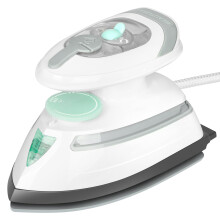BEAUTURAL Mini Travel Steam Iron for Clothes with Dual Voltage, Temperature Control, Non-Stick Soleplate and Cord Storage, Ideal for Sewing, Quilting