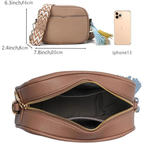Μικρές τσάντες crossbody για γυναίκες, πορτοφόλι με λουράκι κιθάρας, δερμάτινη τσάντα 2