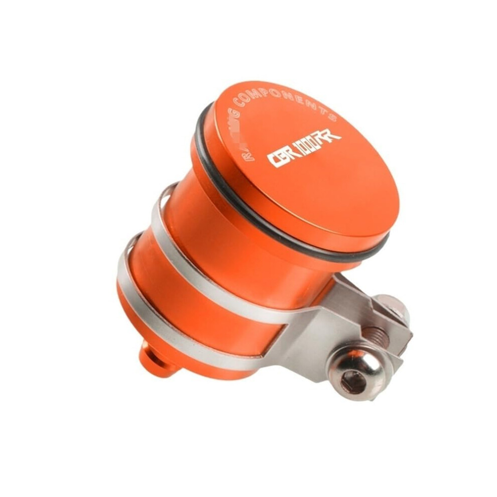 Motorcycle Brake Fluid Reservoir Cnc Aluminum Universal Clutch Tank For Honda Cbr1000rr Orange 9169991195865