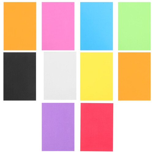 FRCOLOR 20 Sheets Multi-function Sponge Sheets Handicraft Sponge Paper Sheets Colored Sponge Sheets 2
