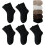 5-Pair Women’s Solid Mid-Calf Socks, Thick Warm Cotton Boot-Cut, Soft Breathable & Stretchy 1