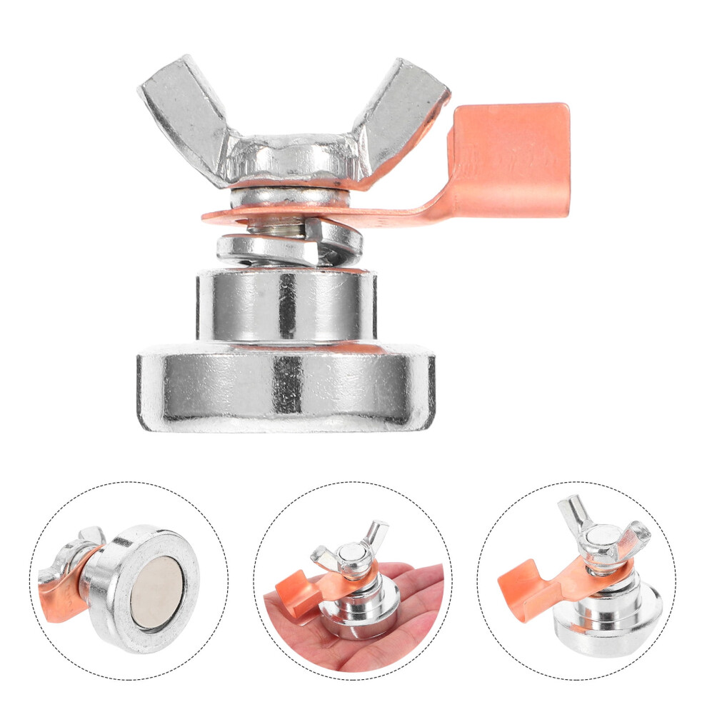 Frcolor Magnetic Welding Ground Clamp Secure Attachment Clip For Metal Rods Posts And Welding Tables Heavy Duty Welding Clip Stable Grounding Clamp 9181073141157