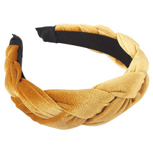 Diademas para mujer, diademas trenzadas de terciopelo, diademas de moda con diseño cruzado, accesorios para el cabello, 1 diadema trenzada para