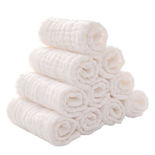 Μωρουδιακά μαντηλάκια Muslin (10 τεμάχια, 12x12"), απορροφητικά 6 στρώσεων, απαλά,