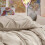 Beige Twin Comforter Set 5-Piece Bed in a Bag 5