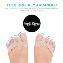 1 Pair Toe Separator Bunion Toe Straightener Hammer Toe Stretcher Gel Helps Toes Cramp Corrector for Men & Women Soft and Perfect