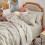 Beige Twin Comforter Set 5-Piece Bed in a Bag 4