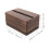 Doosje tissues van hout, donkerbruin, 1 stuk 2