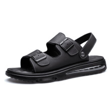 Men's Shoes Comfortable Summer Sandals with Air Cushion Adjustable Straps Casual Slide Sandals for Walking Beach Outdoor Travel