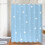 Waterproof Shower Curtain Fish Blue Flower Pattern 72x72 6