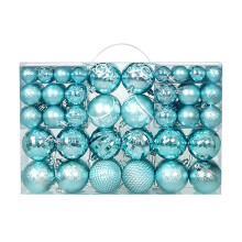Gallickan 100Pcs Shatterproof Christmas Balls Ornaments Set, Light Blue – Compatible with All Tree Sizes