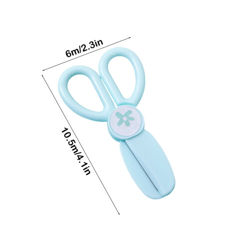 Safe Scissors, Non-Injury Plastic Scissors with Rounded Tip, Ergonomic Handle, Labor-Saving Paper Cutting Scissors for Home Use 1
