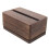 Doosje tissues van hout, donkerbruin, 1 stuk 6