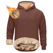 Geansaí Henley le Cochall na bhFear, Pullover Olann-Veilvít Tiubh Te, Muinchille Fada, Fómhar/Geimhreadh, Comhoiriúnach le M-5XL