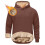 Herren-Kapuzenpullover Henley aus Woll-Samt, 1-teilig 1
