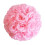 Realistisk kunstig rosekugle lys pink 15 cm 1