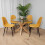 Round Glass Dining Table Set With 4 Gem Chairs 1