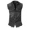 Ανδρικό τζιν φανελάκι Vintage Slim Summer Tank Top χωρίς μανίκια και κουμπιά, μαύρο 3