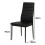 Round Glass Dining Table Set With 4 Black Chairs 4