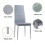 Round Glass Dining Table Set With 4 grey Chairs 5