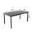 Black Marble Effect Dining Table Set with 6 Chairs 5
