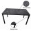 Black Marble Effect Dining Table Set with 6 Chairs 4