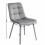 Round Glass Dining Table Set With 4 grey Chairs 6