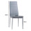 Round Glass Dining Table Set With 4 grey Chairs 4