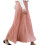 Eleganter, einfarbiger, plissierter Midi-Maxirock mit elastischem Bund für Damen 2