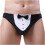 Heren stringbikini met strik en voorgevormde pouch, G-stringkostuum 1