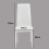 Black Marble Dining Table with 4 White Chairs 5
