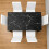 Black Marble Effect Dining Table with 6 White Faux Leather Chairs 2