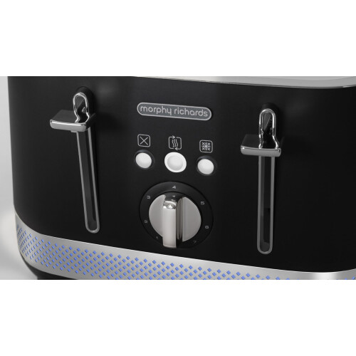 Morphy Richards Morphy Richards Illumination 4 Slice Toaster, 7 Toast Settings, Browning Controls, Variable Width Slots, Auto Pop-up, Removeable Crumb Tray, Cord 2