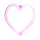 Pink LED Neon Heart Light, Valentine's Day Decor, USB 2