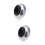 opvise1Pair Σκουλαρίκια με μαγνητικό σκελετό από ανοξείδωτο ατσάλι, στρογγυλά, χωρίς 5