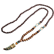 Boho-Halskette für Damen im Vintage-Stil, lange Statement-Halskette