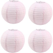 4 ks papierových lampiónov, tienidlo na papierovú lampu, čínsky japonský závesný papierový lampión na domáce, párty, svadbu, vianočné