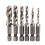 6Pcs Combination Drill Tap Bit Set High Durability Rustproof Spiral Design Wide Application Tapping Bit Tools for Drilling Threading 1