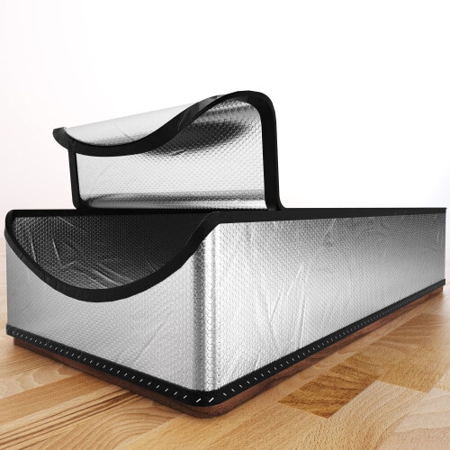 Μονωτικό κάλυμμα πόρτας σοφίτας 25"x54"x11", R-15.5, πυράντοχο φύλλο αλουμινίου με