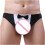 Heren stringbikini met strik en voorgevormde pouch, G-stringkostuum 4