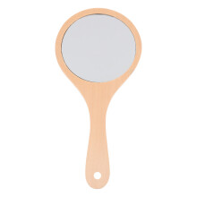 Handspiegel van hout voor make-up met HD-oppervlak