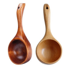 1Pc/2Pcs Bath Salt Scoop Wooden Ladle Spoon Scoops for Canisters Flour Scoop Ladles for Cooking