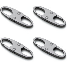 Stöldskyddande karbinhake med dragkedja (8-pack)