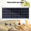Ηλιακό πάνελ 1000W, ηλιακό πάνελ 12-18V για τηλέφωνο, τροχόσπιτο, αυτοκίνητο, MP3PAD, 4