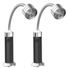 2 buc lumini de grătar pentru exterior, lumină LED pentru grătar cu bază magnetică și gât de lebădă flexibil, accesorii excelente pentru